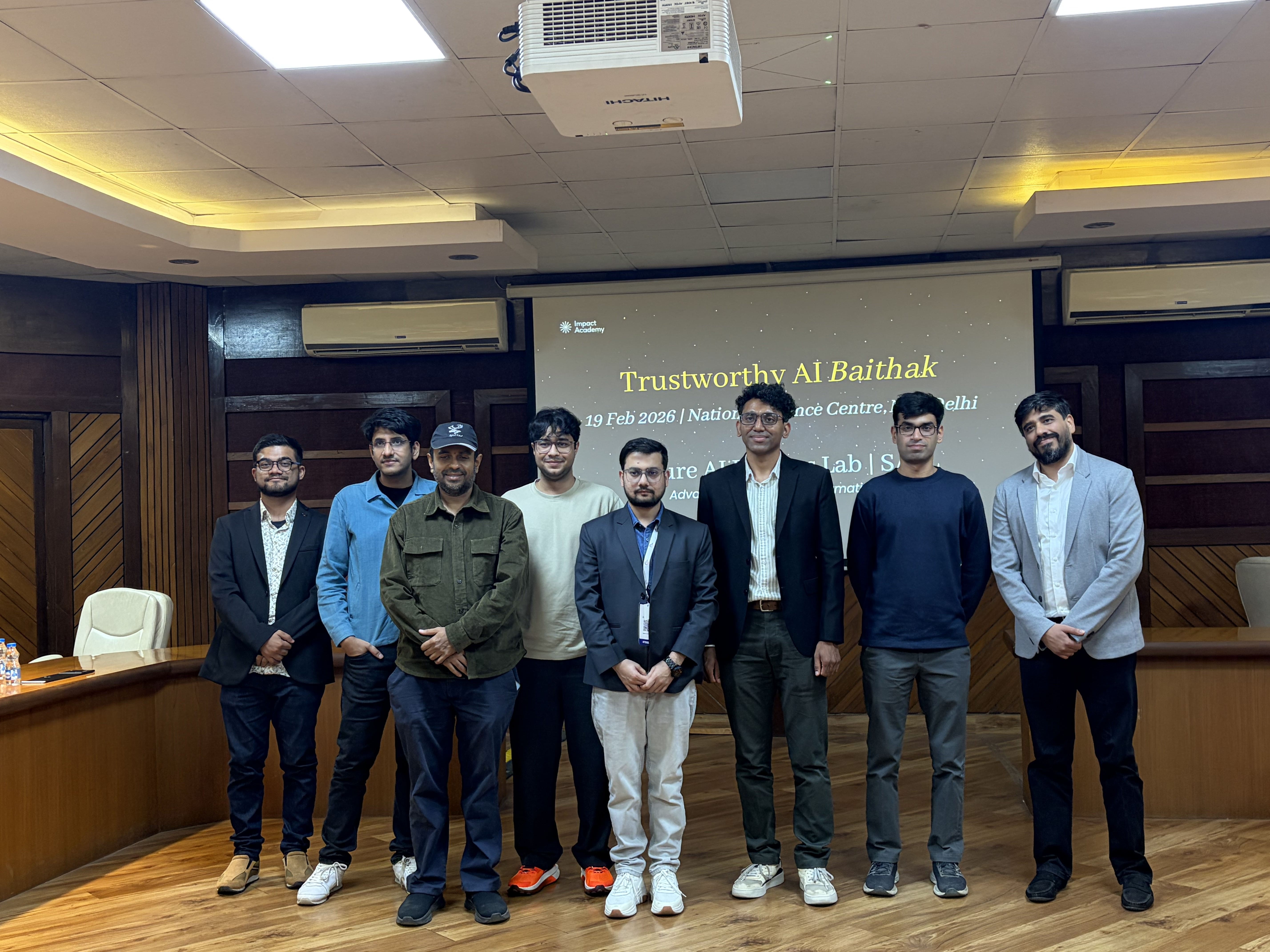 Trustworthy AI Academic & Research Reception - New Delhi